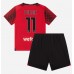 Billige AC Milan Christian Pulisic #11 Børnetøj Hjemmebanetrøje til baby 2023-24 Kortærmet (+ korte bukser)